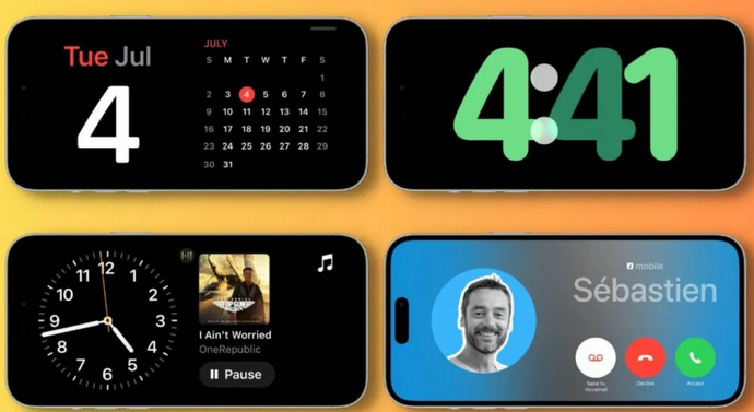 疏勒苹果手机维修分享iOS17横屏充电待机显示有什么好处 