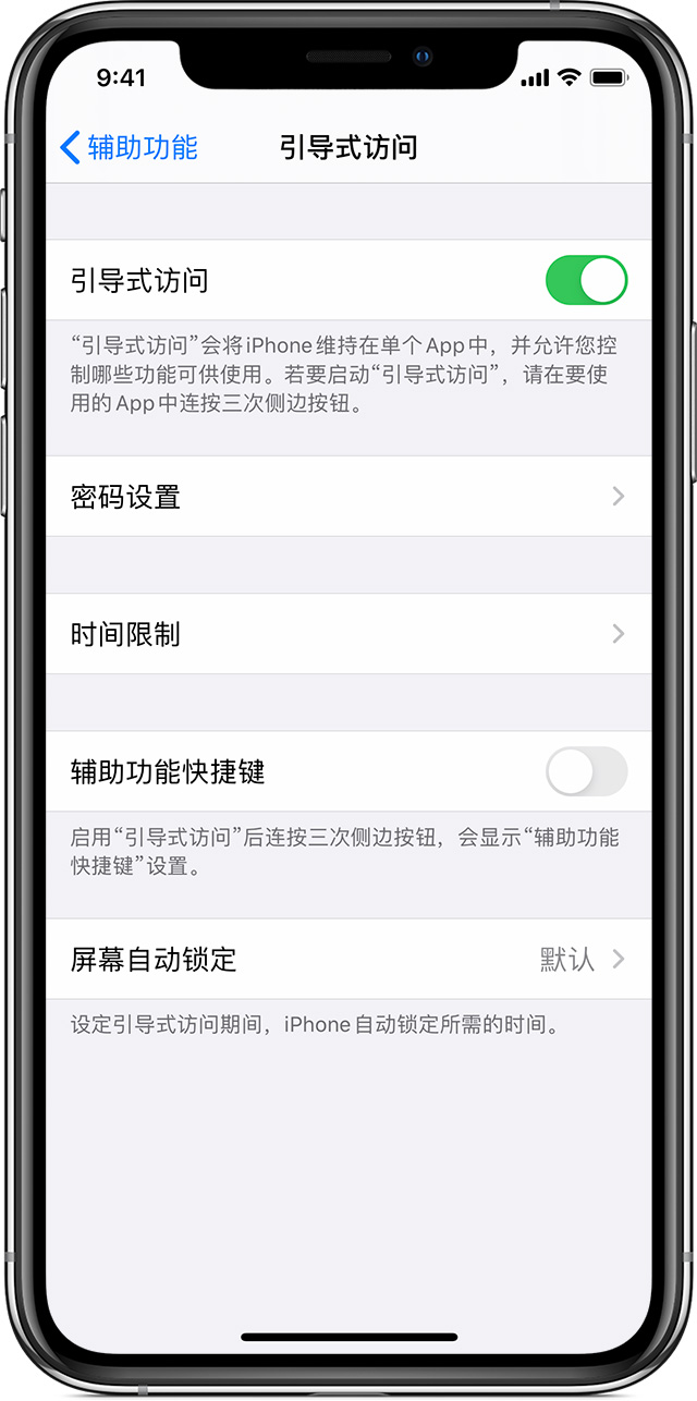 疏勒苹果手机维修分享如何在 iPhone 上退出引导式访问 