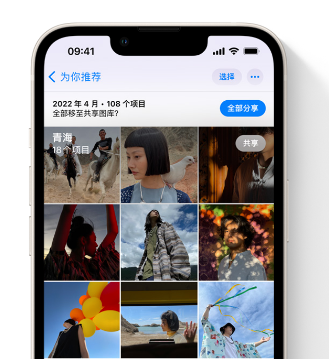 疏勒苹果维修网点分享在 iPhone 上使用共享图库 