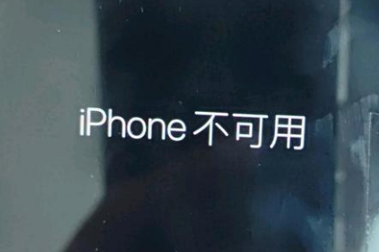 疏勒苹果服务网点分享锁屏界面显示“iPhone 不可用”如何解决 