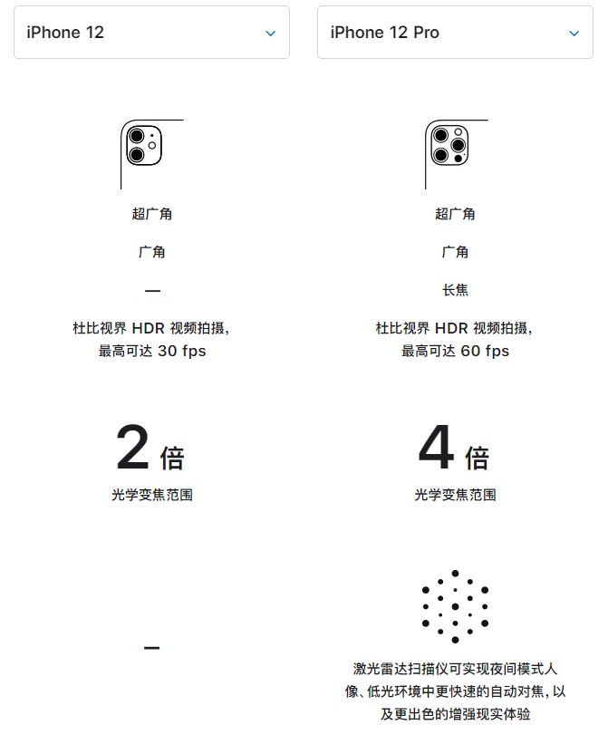 疏勒苹果手机维修分享苹果 iPhone 12 与 iPhone 12 Pro 选哪款 